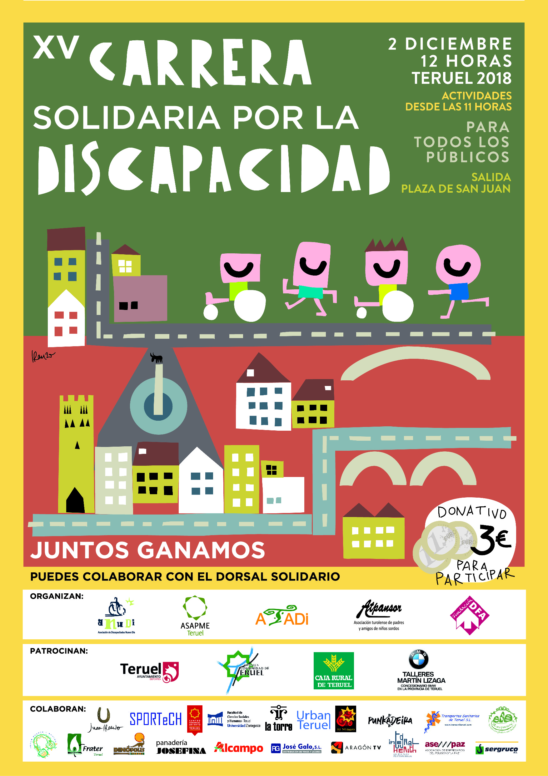 Ir a Carrera Solidaria en Teruel por la Discapacidad con inscripciones online