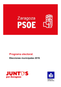 Ir a Programa electoral Zaragoza 2019