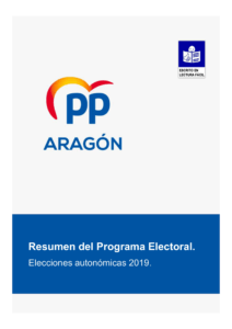 Ir a Resumen del programa electoral PP Aragón