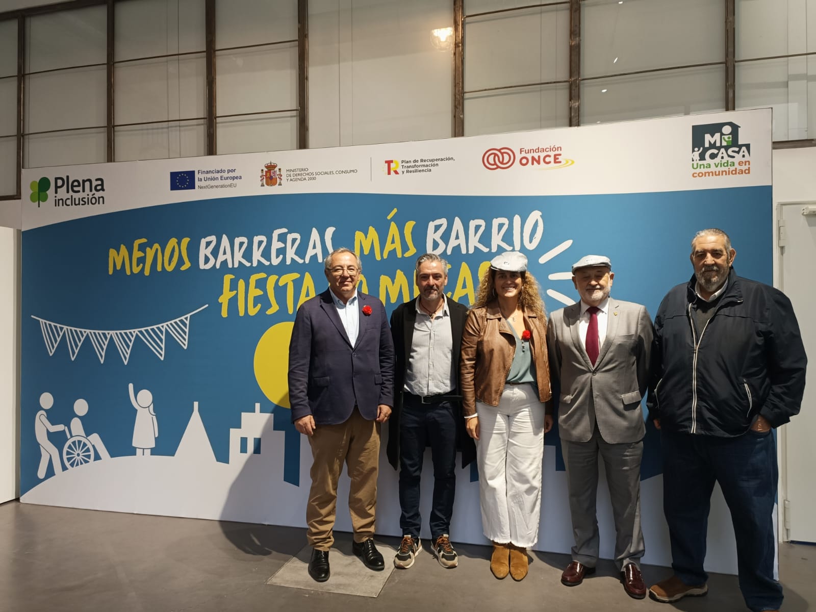 Enrique Galván, Esteban Corsino, Sofía Reyes, Ángel Val y Ramón Álvarez, en el encuentro que se celebra en Madrid.