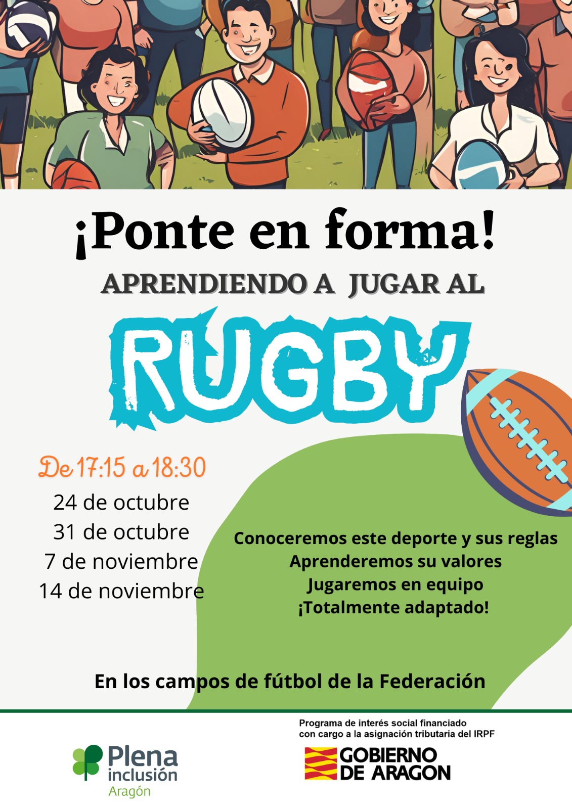 Ir a ¡Ponte en forma! Aprende a jugar al rugby