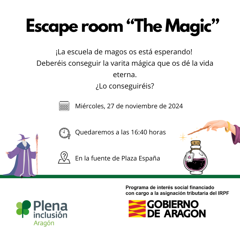 Ir a Ocio. Escape Room The Magic